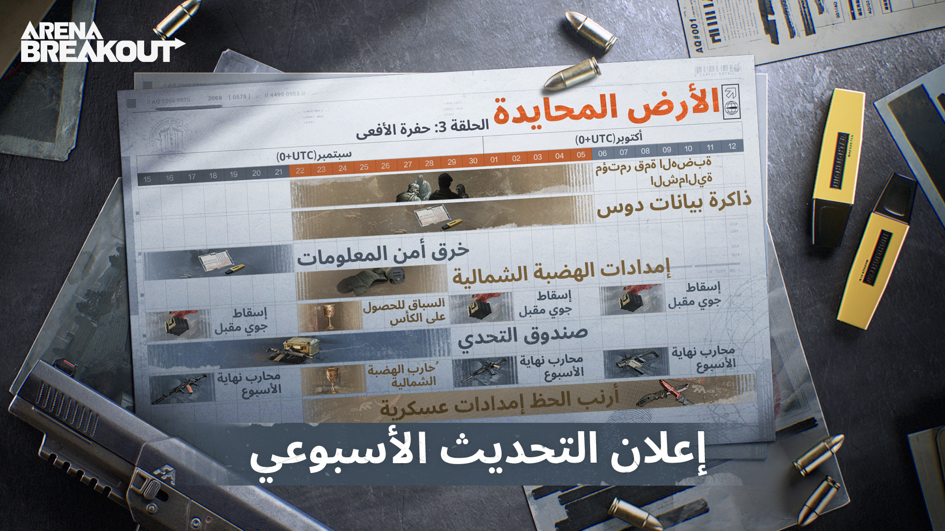 إعلان التحديث الأسبوعي