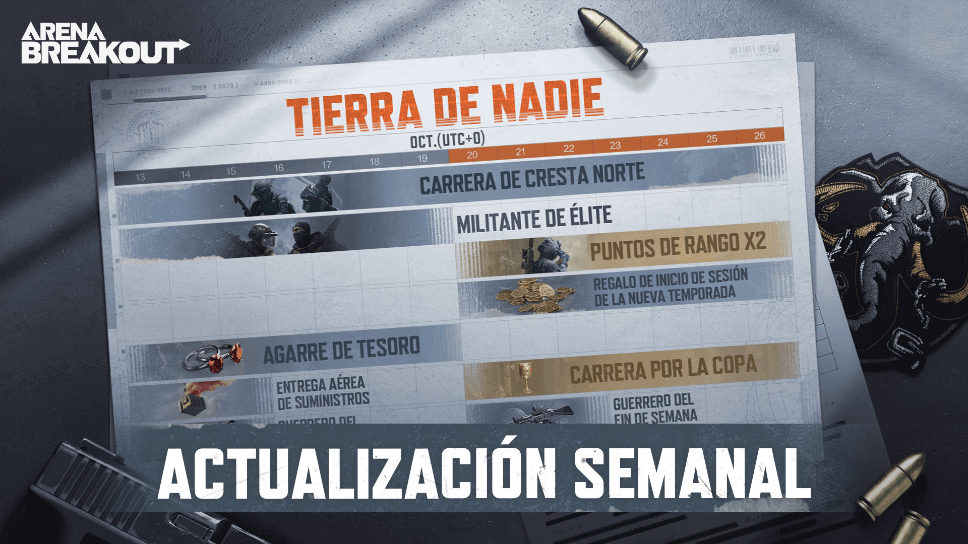 Anuncio de actualización semanal