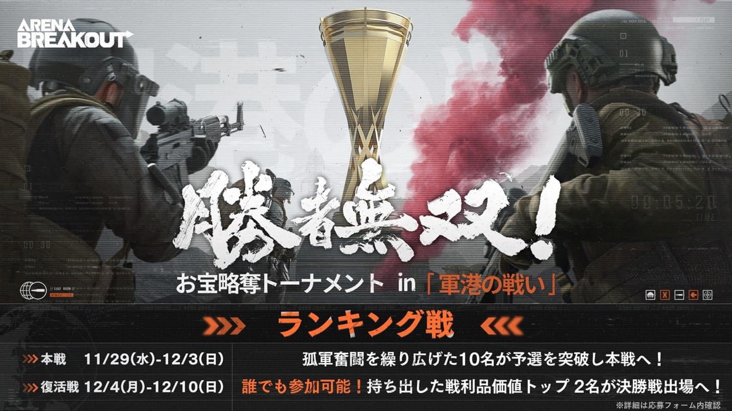 全プレイヤー対象の公式eスポーツ大会の中間戦を開催中！