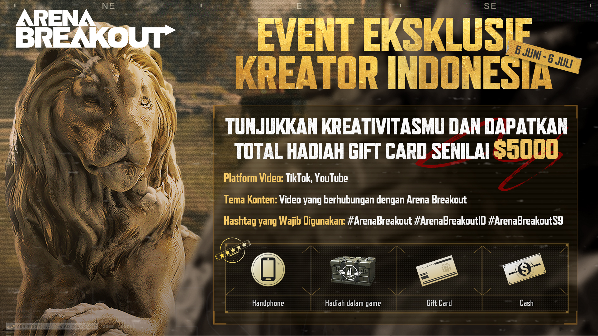 Event Kreator Arena Breakout Indonesia