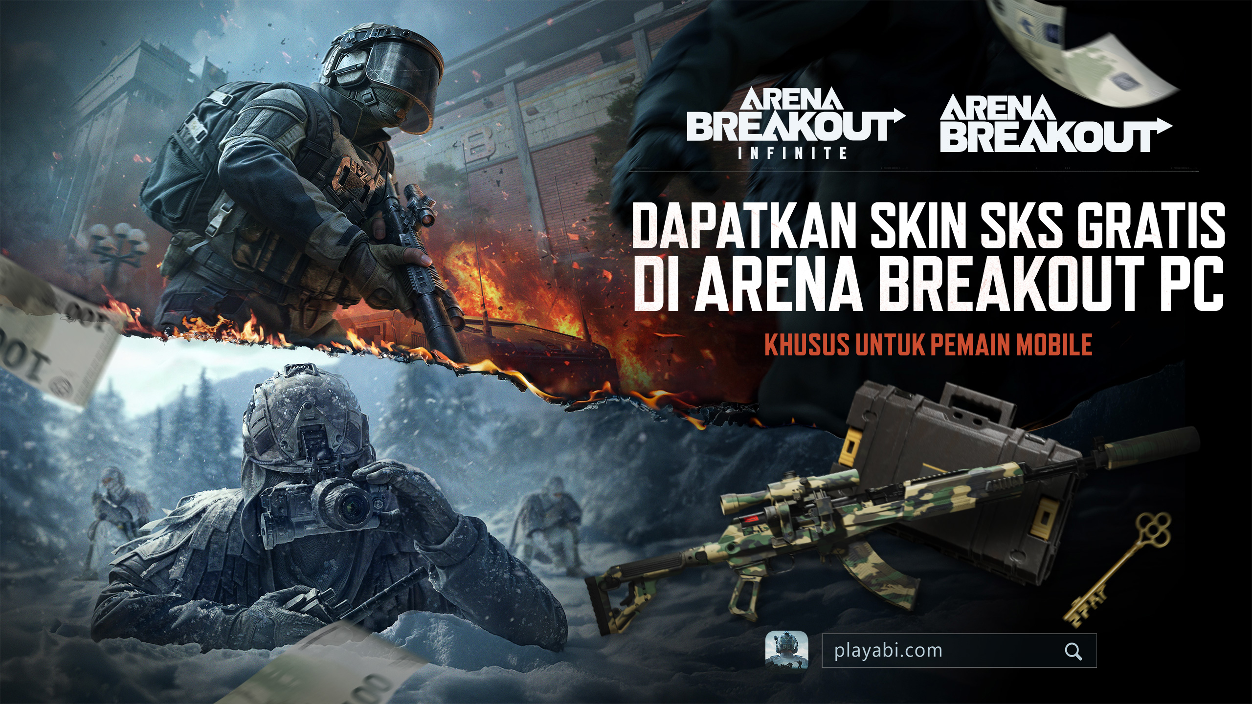 Mainkan Arena Breakout di PC, Klaim skin SKS Sekarang!