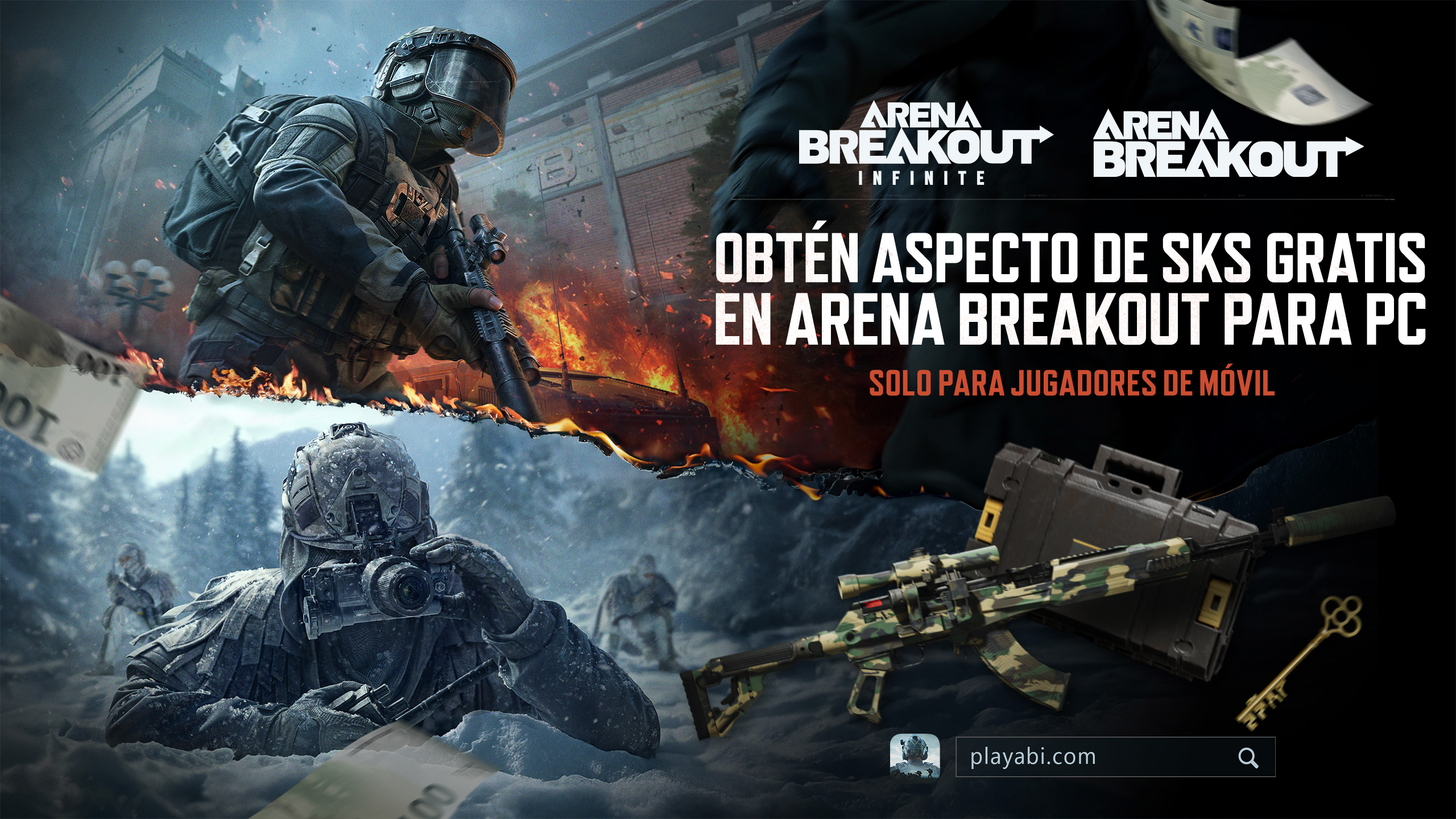 Jogue Arena Breakout no PC, Resgate um Visual da SKS Agora Mesmo!