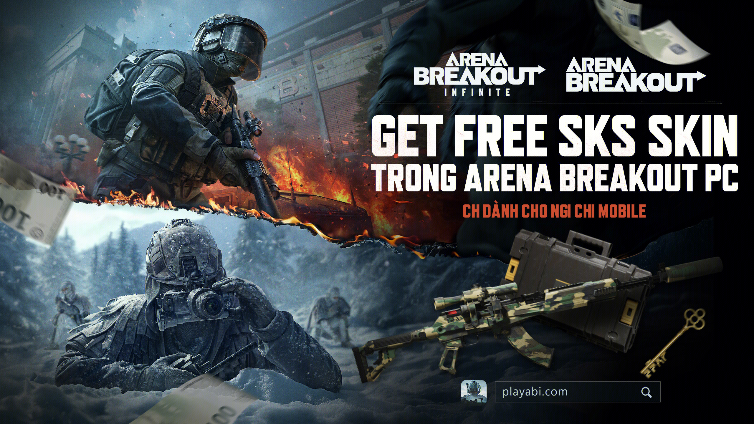 Chơi Arena Breakout trên PC, Nhận một Skin SKS Ngay!