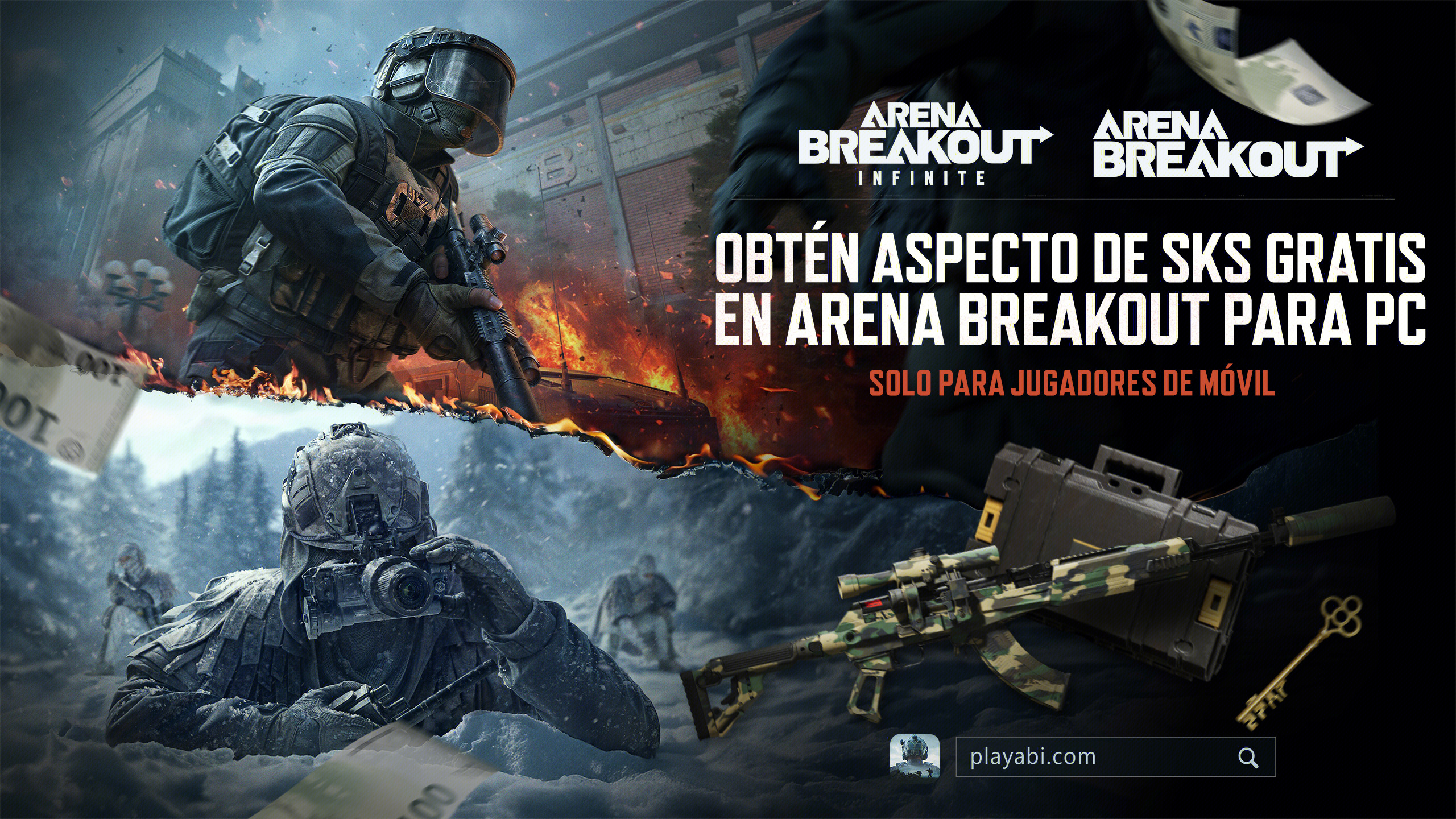 Juega Arena Breakout en PC, ¡y reclama un aspecto de SKS!