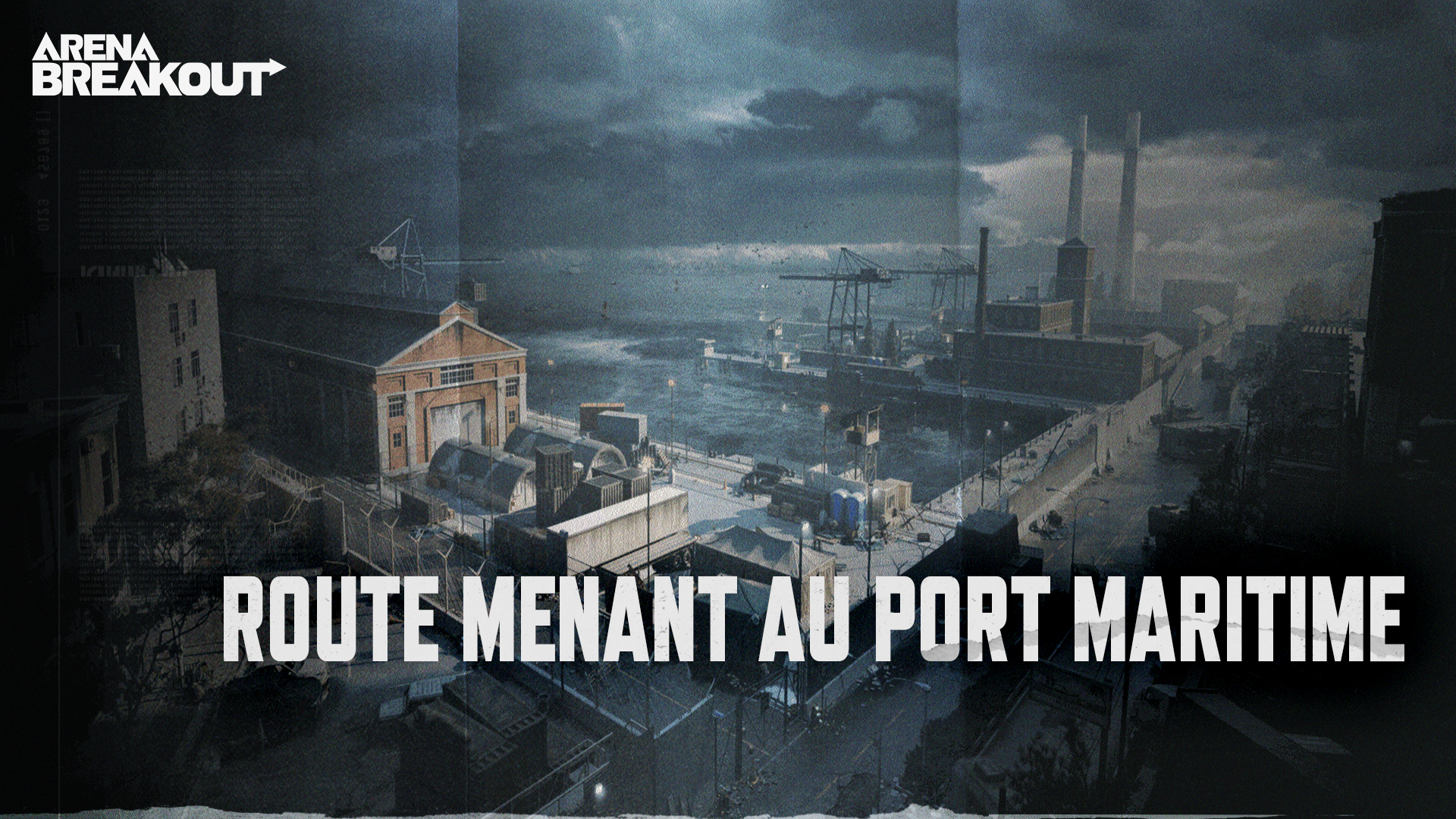Route menant au port maritime