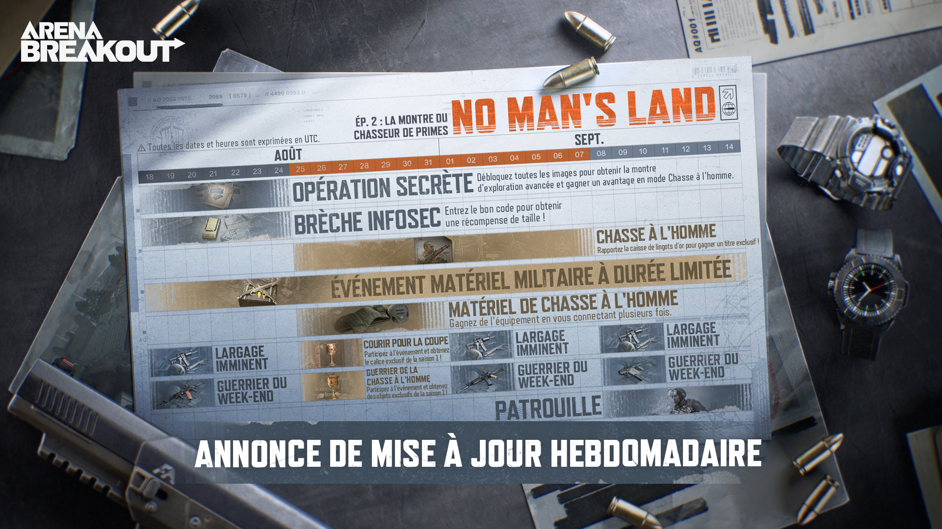 Annonce de mise à jour d'événement